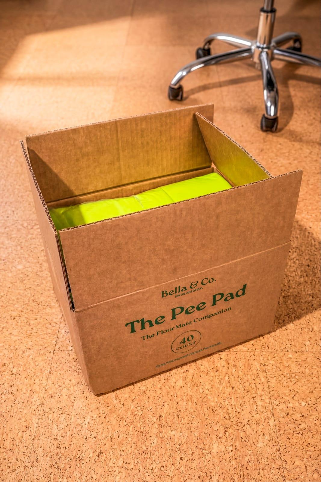 A freshly opened Bella & Co. delivery box